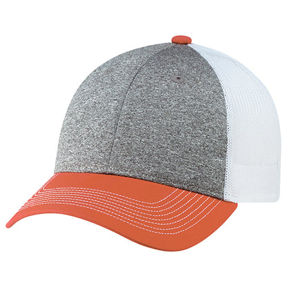 Cotton Cross / Polyester Heather / Polyester Mesh Cap