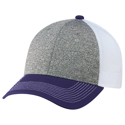 Cotton Cross / Polyester Heather / Polyester Mesh Cap