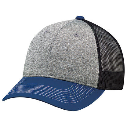 Cotton Cross / Polyester Heather / Polyester Mesh Cap