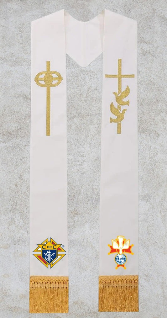 White priest stoles