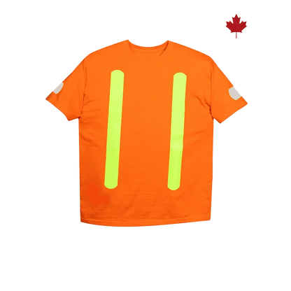 T- Shirt Manche Courte avec Bandes Réfléchissantes 55555