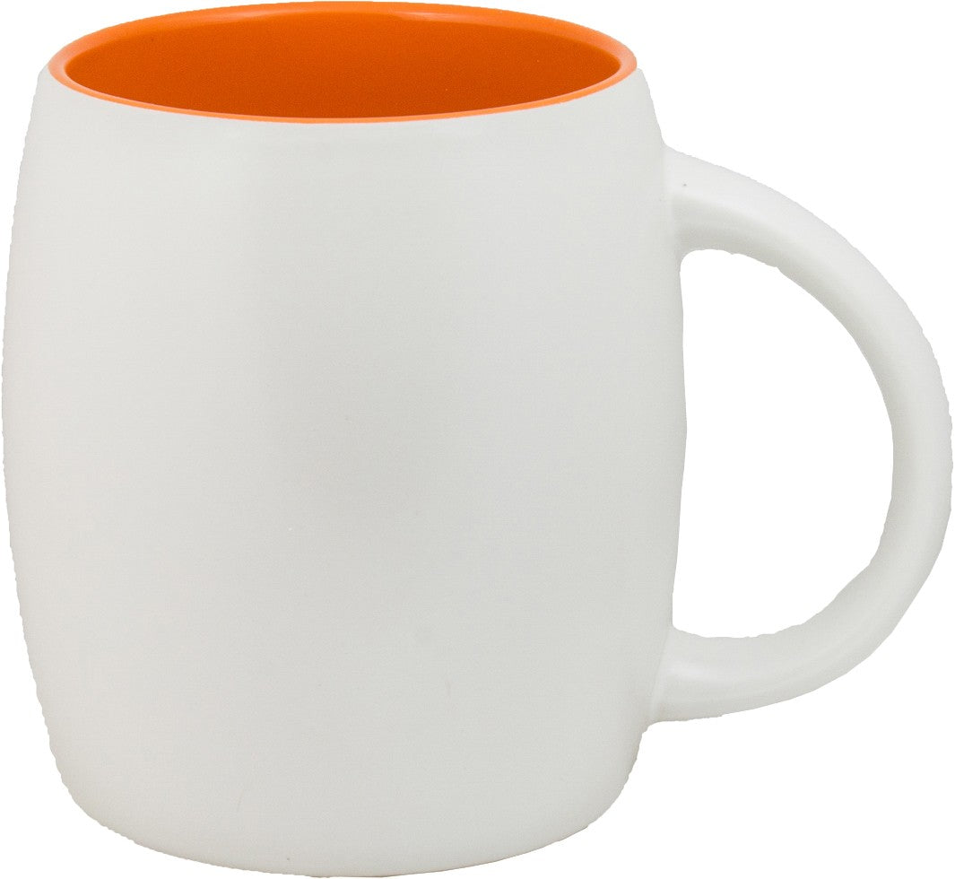 Tasse en céramique en forme de baril Rainier 14 oz / 398ml - M1889