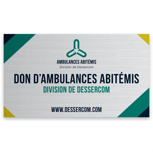 .002 Décalques Formes Spéciales Polyester Aluminium Brossé / adhésif std pour usage intérieur (1 à 4 pouces carrés) Quadrichromie