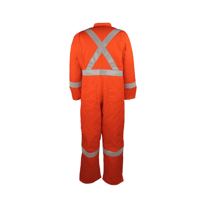 838CRT Twill Work Coverall with Reflective Stripes 