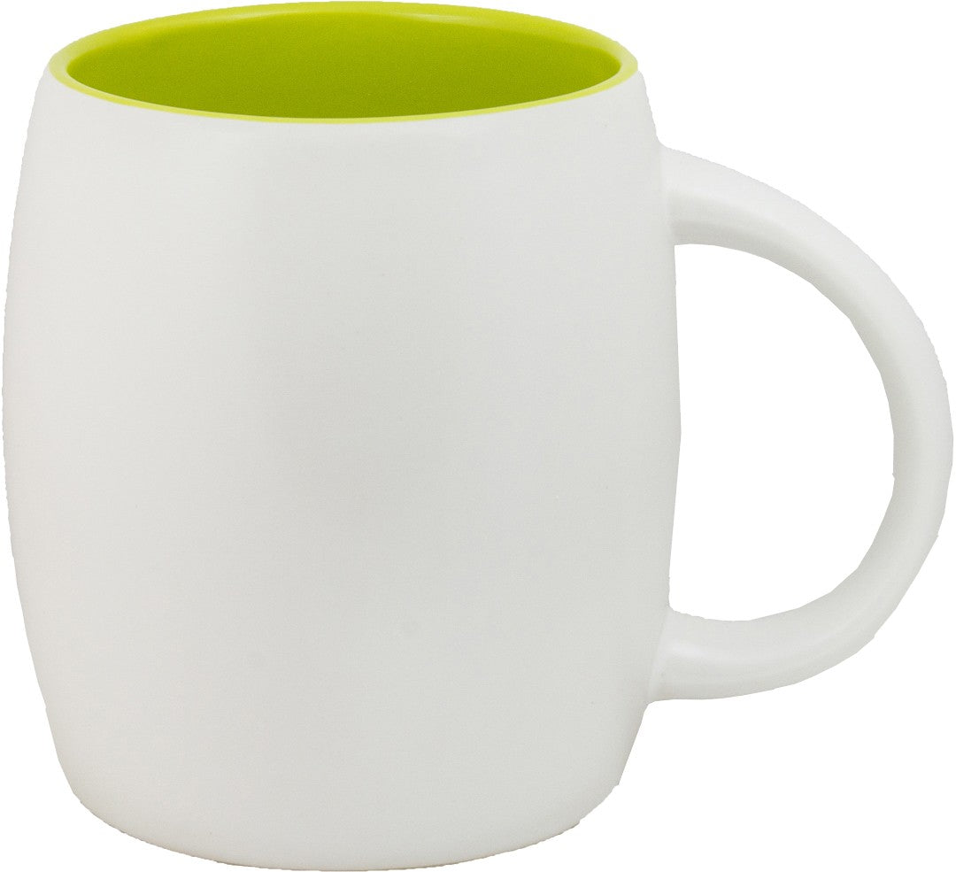 Tasse en céramique en forme de baril Rainier 14 oz / 398ml - M1889