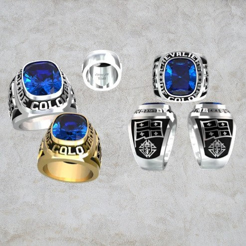 BAGUE AVEC PIERRE EN DURALIUM/OR S105-S