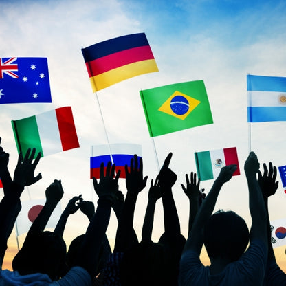 Demonstration flag - with stick 