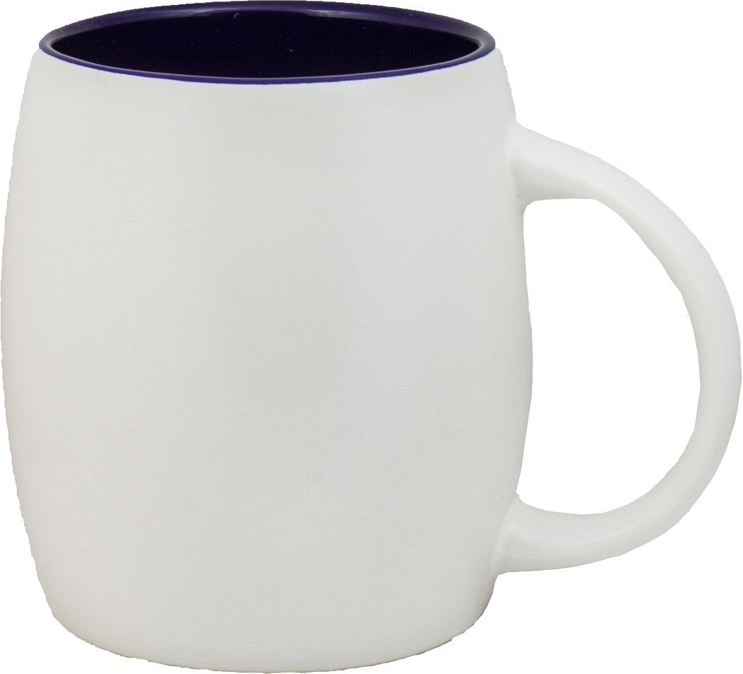 Tasse en céramique en forme de baril Rainier 14 oz / 398ml - M1889