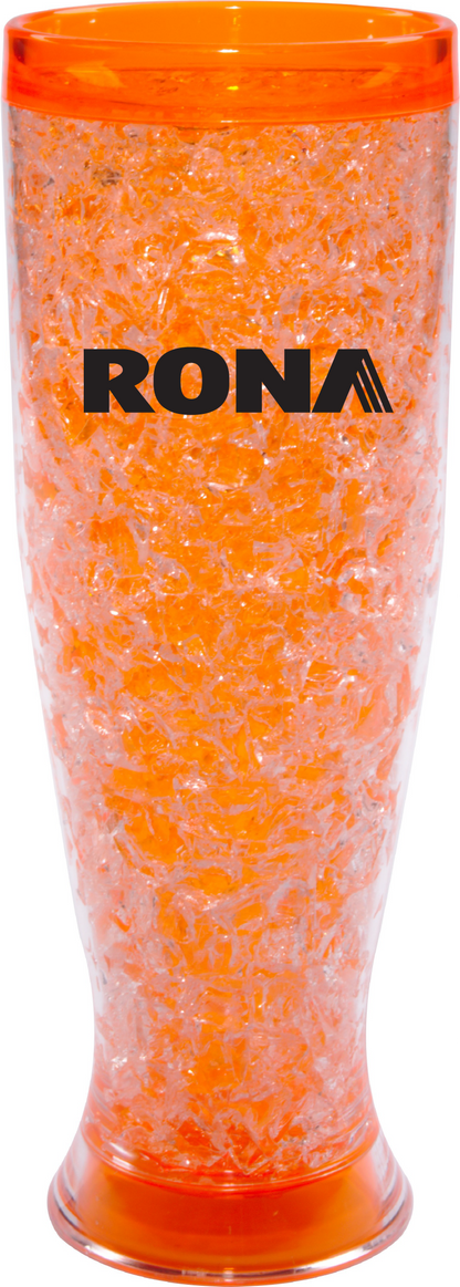16oz / 473ml double wall translucent PS freezable glass.