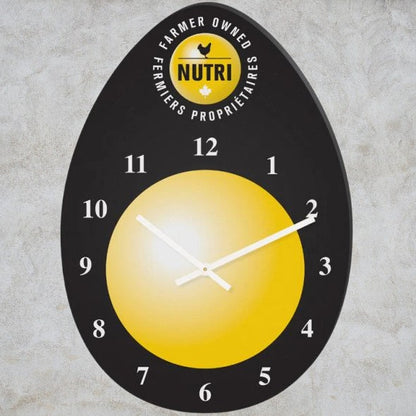 Horloge murale sur mesure en acrylique noir 1/8" impression quadrichromie