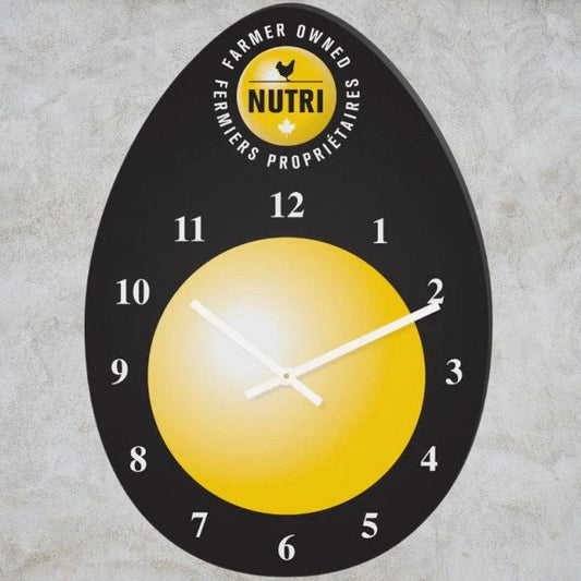 Horloge murale sur mesure en acrylique noir 1/8" impression quadrichromie