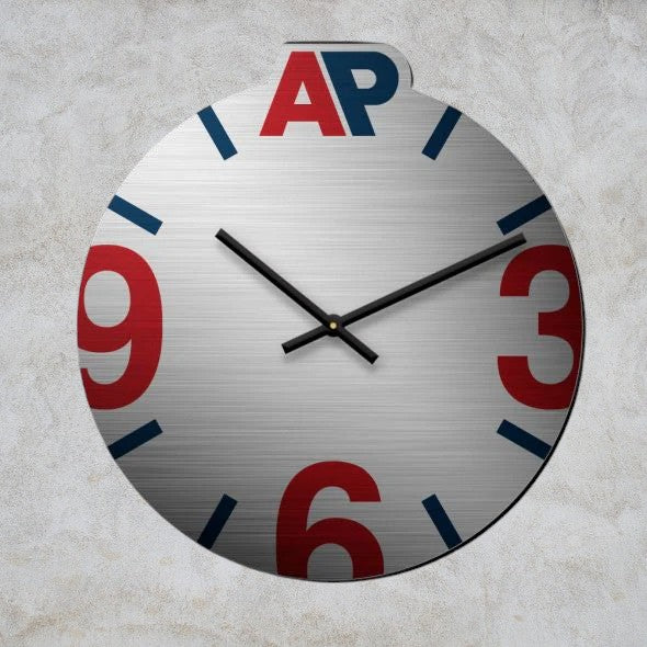 Horloge murale sur mesure Aluma-Tech quadrichromie