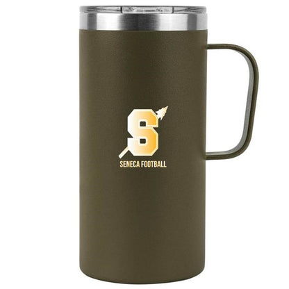 Grande tasse de camping thermos en acier inoxydable avec poignée 20 oz.