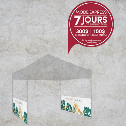 10' Half Wall for Popup Tent