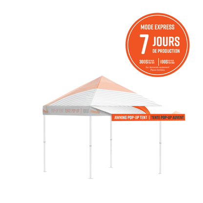 Auvent - tente popup 10x10