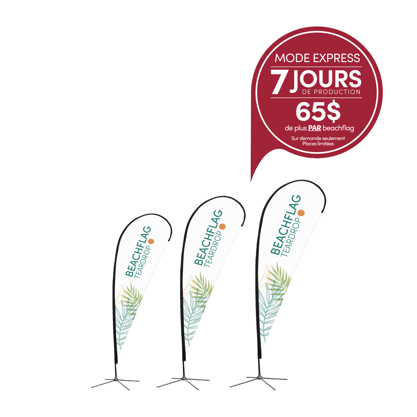 Beachflag model Teardrop