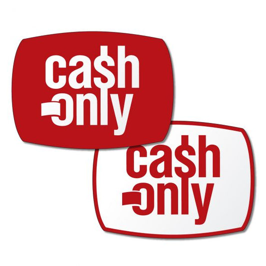 Décalques blancs à double face / permanent (1 à 4 po/ca) sérigraphié