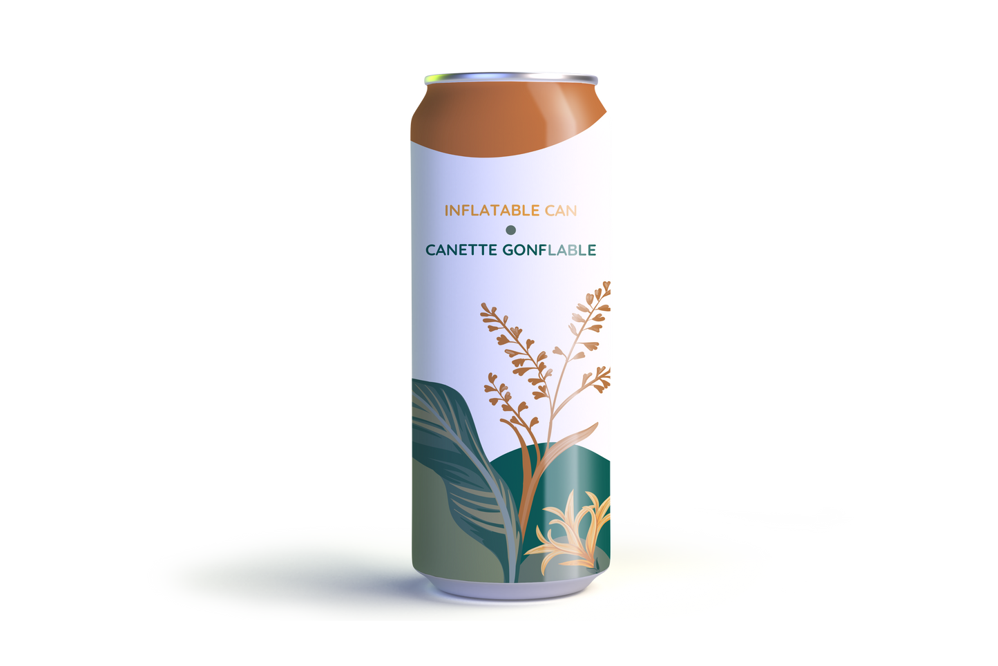Canette gonflable – soufflerie avec bouchon