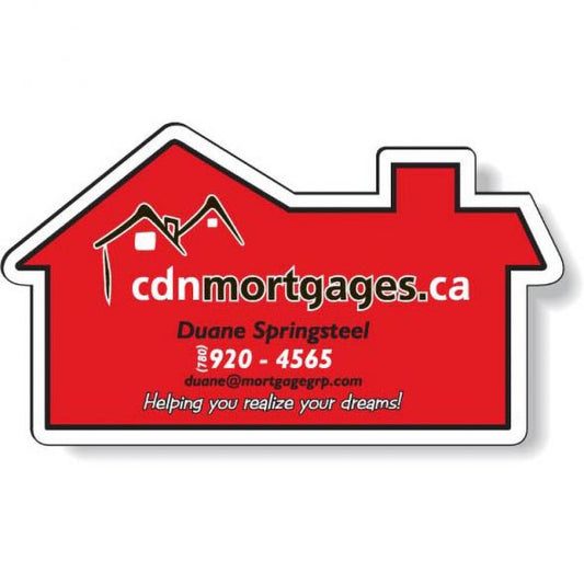 Aimant forme standard / Maison (2" x 3.5") sérigraphié