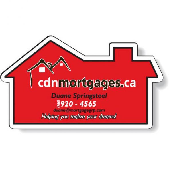 Aimant forme standard / Maison (2" x 3.5") sérigraphié