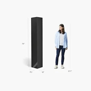 Présentoirs totem triangulaires