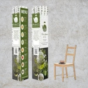 Présentoirs totem triangulaires