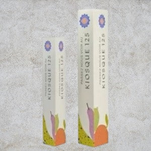 Présentoirs totem triangulaires