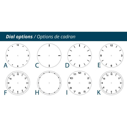 11 3/4" dia. Horloge murale ronde Aluma-Tech quadrichromie