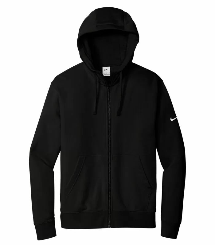 NIKE CHANDAIL À CAPUCHON À GLISSIÈRE MOLLETON CLUB AVEC SWOOSH À LA MANCHE. DR1513