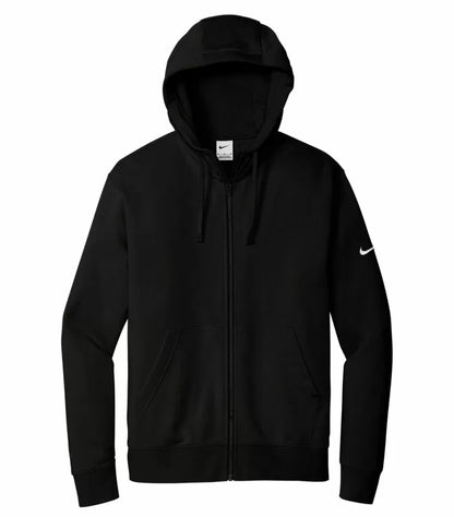 NIKE CHANDAIL À CAPUCHON À GLISSIÈRE MOLLETON CLUB AVEC SWOOSH À LA MANCHE. DR1513