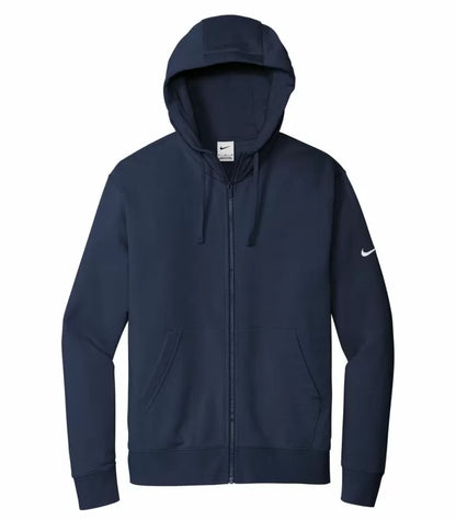 NIKE CHANDAIL À CAPUCHON À GLISSIÈRE MOLLETON CLUB AVEC SWOOSH À LA MANCHE. DR1513