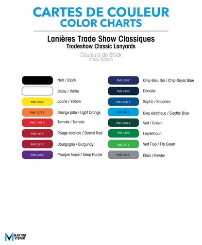 Trade Show Classic Lanyards with Safety Protection Combo 