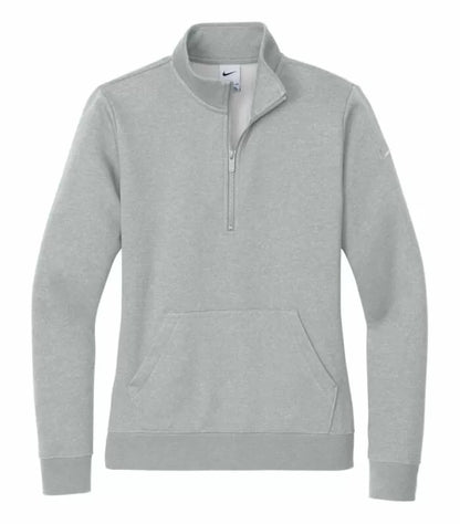 NIKE CHANDAIL À DEMI-GLISSIÈRE MOLLETON CLUB AVEC SWOOSH À LA MANCHE POUR FEMMES. NKDX6720