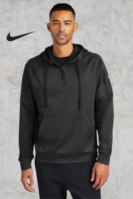 NIKE CHANDAIL À CAPUCHON À GLISSIERE 1/4 EN MOLLETON Therma-FIT. NKFD9742