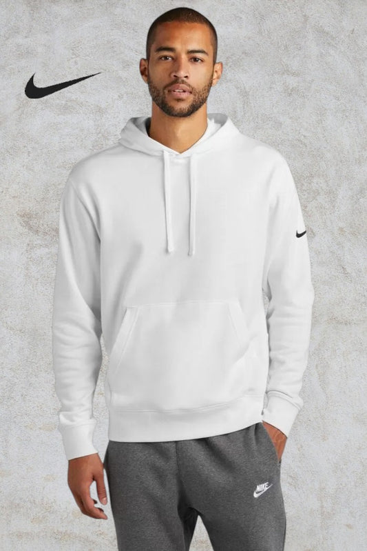 NIKE CHANDAIL À CAPUCHON MOLLETON CLUB AVEC SWOOSH À LA MANCHE. DR1499