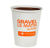 GOBELETS EN PAPIER PERSONALISÉ– CHAUDS OU FROID 8 - 10- 12- 16 - 20oz