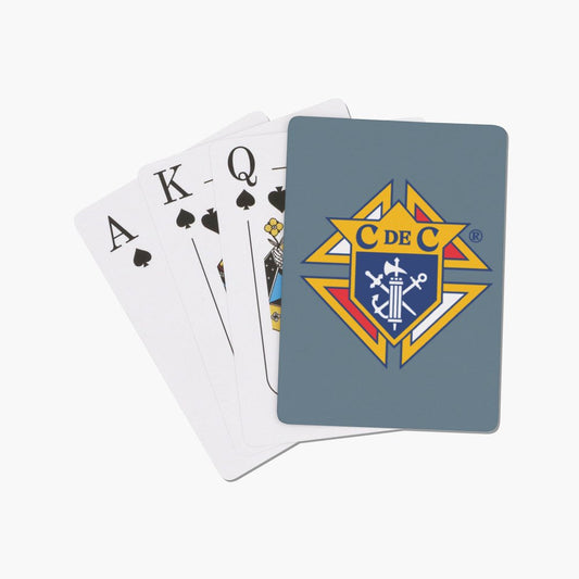 Cartes à jouer personnalisées Chevaliers de Colomb originales