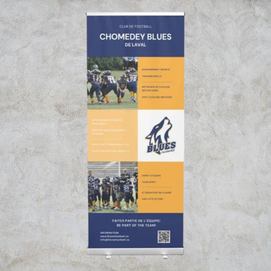 Banderole rétractable personnalisée