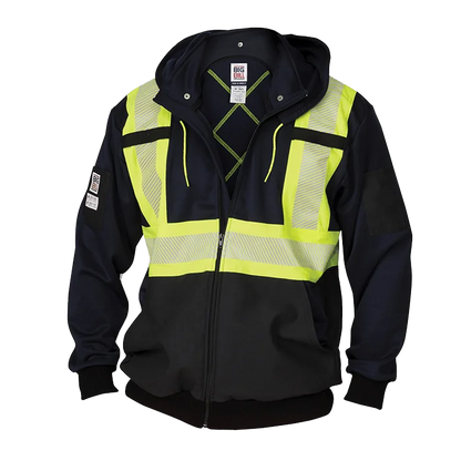 Chandail à Capuche Zippé Haute Visibilité avec Bandes Réfléchissantes RT37HVF7
