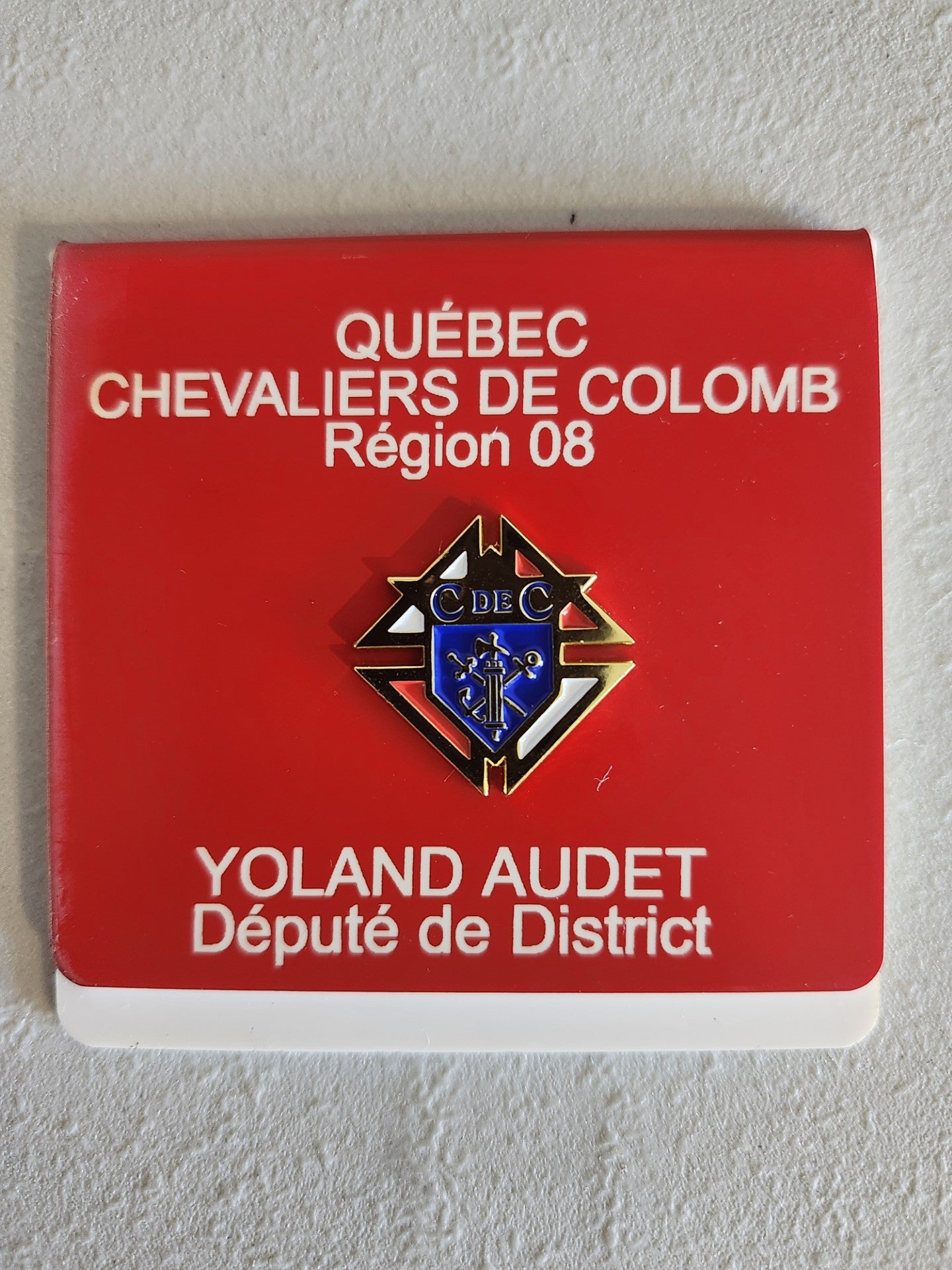 Plaque d'identité officier 3e degré