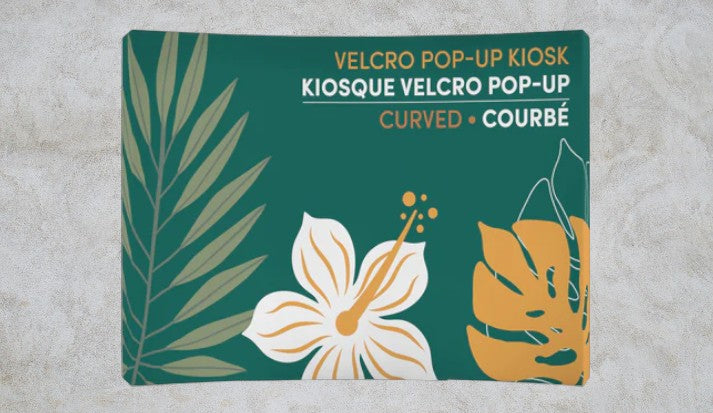 VELCRO POP-UP KIOSK - CURVED 8'