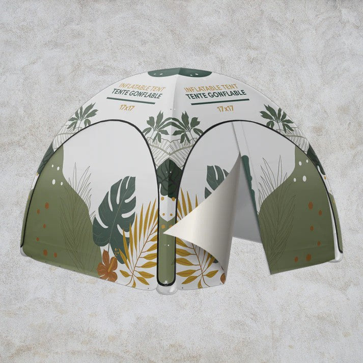 Inflatable tent wall 17X17