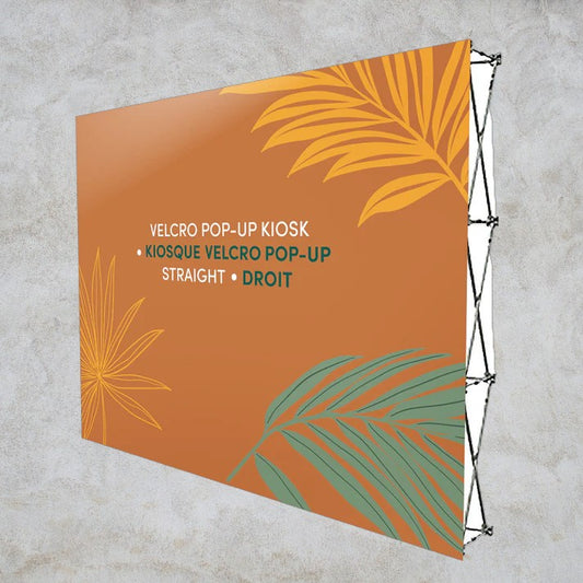VELCRO POP-UP KIOSK - STRAIGHT 8'